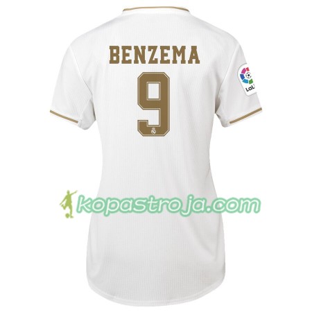 Billiga Fotbollströjor Real Madrid Karim Benzema 9 Dam Hemma tröja 2019/20 Kortärmad